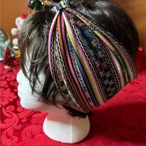 Multicolored Wide Yoga Headband